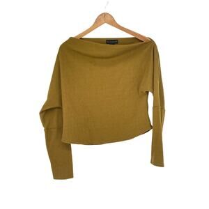 House of Harlow 1960 Off Shoulder Waffle Knit Lightweight Sweater Size L Slouchy